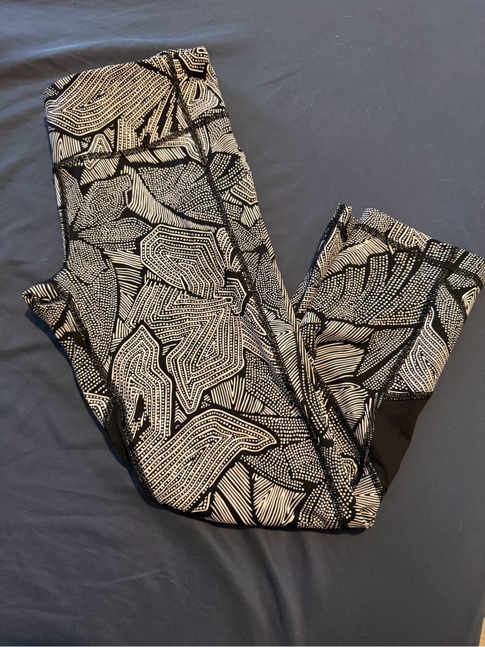 lululemon athletica Black and White Patterned Capris